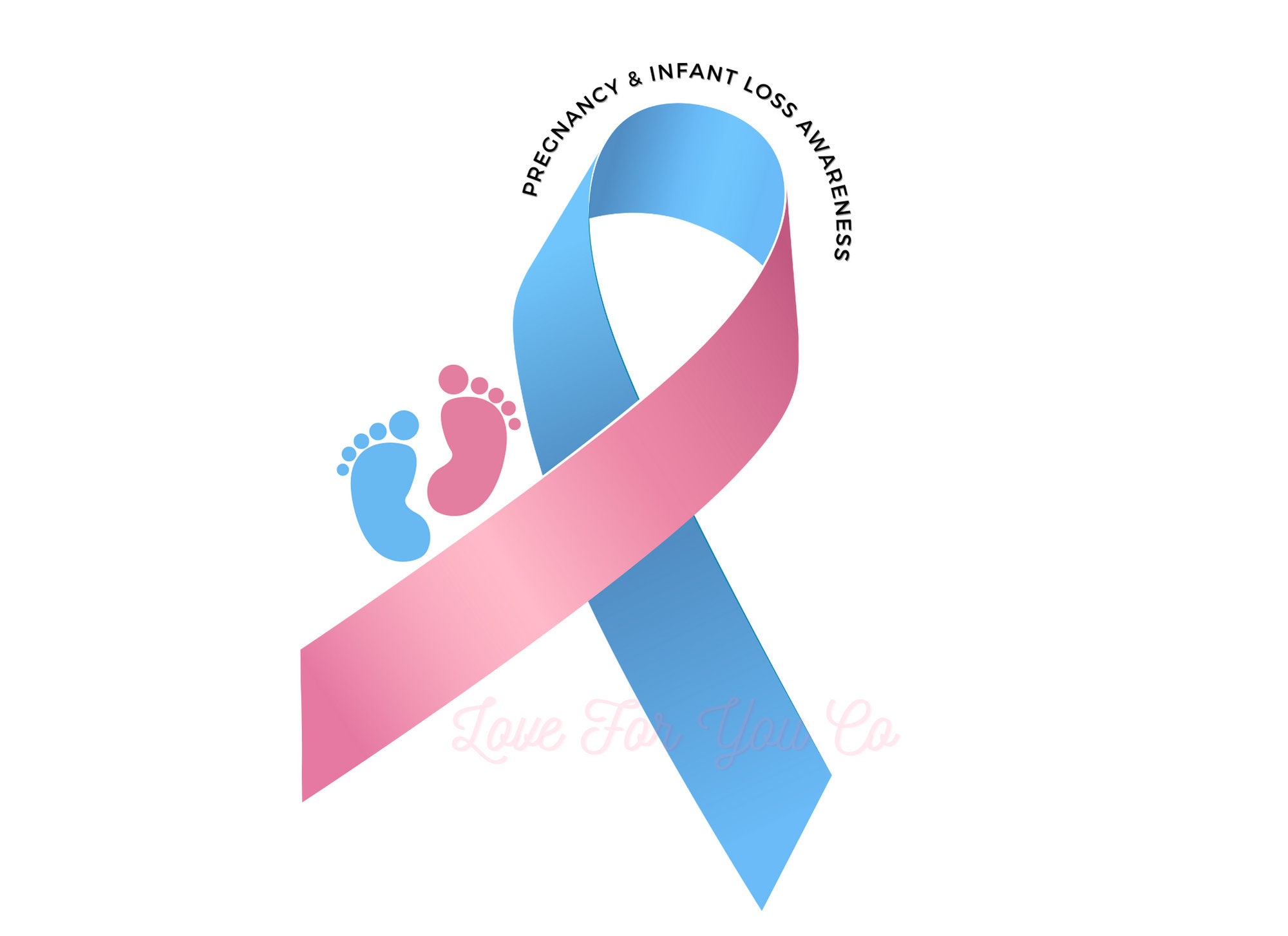 Pregnancy and Infant Loss Awareness Ribbon SVG PNG Digital Etsy