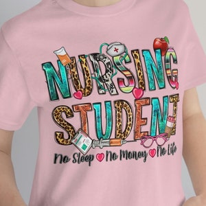 no sleep, no money, no life, nursing school , gift for nurse, graduation gift, cute nurse gift home decor