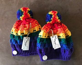 PomPom Toque - PRIDE 2023 Limited Edition Collection - Available in Small, Medium or Large