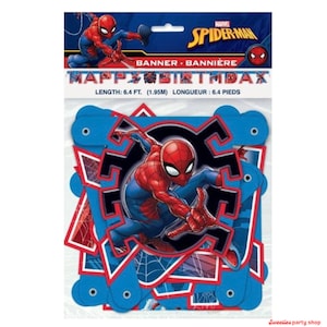 SPIDER-MAN Birthday Banner, Spider-Man Party Decoration, Happy Birthday Banner For Spider-Man Party, Spider-Man Sign - S007