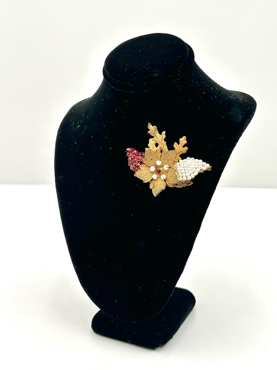 Miriam Haskell Signed Gold Tone with Small Pearls… - image 10