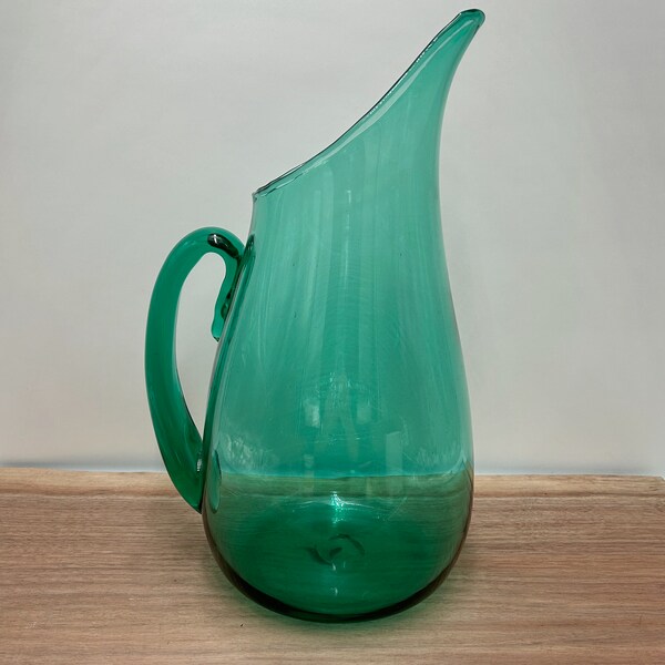 Blenko 939 Winslow Anderson Green Large Pitcher