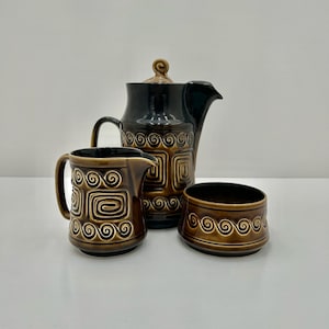 Sylva C Mid Century Coffee Pot Set with Cream and Open Sugar