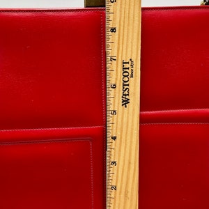 Viki Brand Vintage Red Block Design Leather Handbag - Etsy