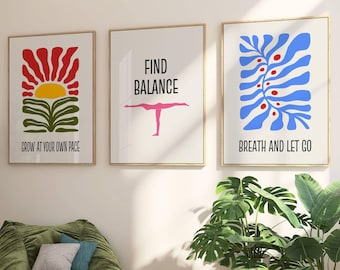 Mental Health Art Prints – Inspirational Therapy Office Decor (Digital Download)