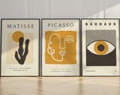 Picasso Matisse Bauhaus Art Prints – Modern Gallery Wall Set (Digital Download)
