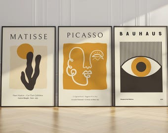 Picasso Matisse Bauhaus Art Prints – Modern Gallery Wall Set (Digital Download)