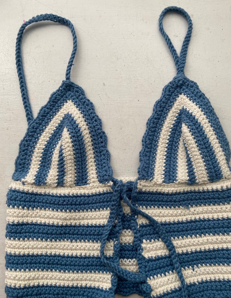 Crochet Triangle Racerback Tie Top