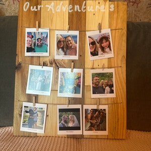 Memory Board handgefertigt aus recyceltem Bauholz
