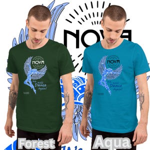 CAMISETA - *NOVA Angels* Estampada en una camiseta unisex de manga corta de algodón peinado e hilado en anillo. Volveremos a bailar. imagen 4