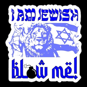 AUTOCOLLANT - « Blow Me » imprimé sur un vinyle durable sans bulles. Humour antiterroriste.