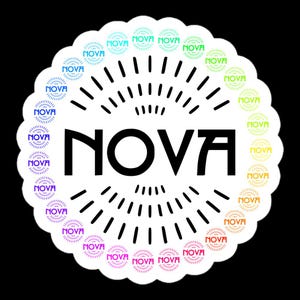 ADESIVO - "Logo NOVA" stampato su vinile resistente e anti-bolle. Balleremo di nuovo.