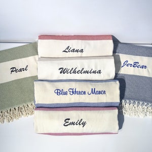 Personalized Beach Towel, 40x70&quot; Monogrammed Beach Towel, Girls Trip Gifts, Personalized Gifts Beach Bridal Party Towel, Bridesmaid Gifts