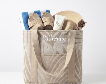 Personalized Tote Bag, 15"x12" Embroidered Bags, Custom Bridesmaid Gifts, Bachelorette Party Favors