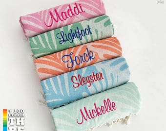 Personalized Turkish Beach Towels 40x70", Personalized Gifts, Custom Towels, Girls Trip Gifts, Bachelorette Party Custom Wedding Gifts
