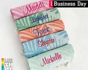 Personalized Turkish Beach Towels 40x70", Personalized Gifts, Custom Towels, Girls Trip Gifts, Bachelorette Party Custom Wedding Gifts