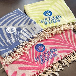 Personalized Beach Towel with Custom Logo, Bachelorette Party Favors, Custom Towels, Embroidered Towel, Wedding Gifts, Turkish Towel