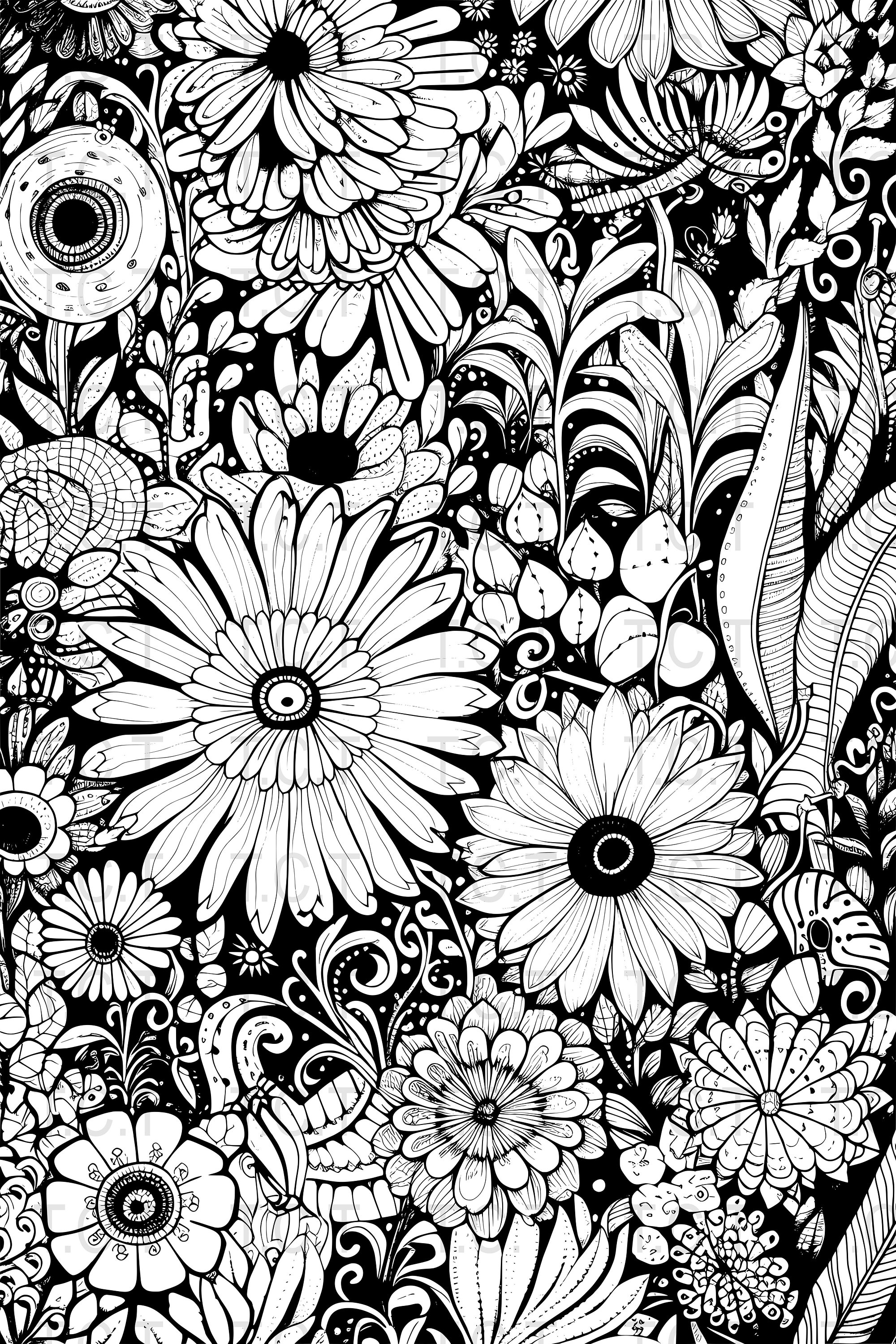 Adult and Kids Coloring Pages Mandalas Zentangle &amp; Abstract - Etsy