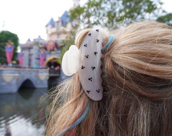 Rhinestone Mickey Head Claw Clip | Sparkly Disney Hair Accessory | Magical Mouse Hair Clip for Women & Girls | Park Day Must-Have