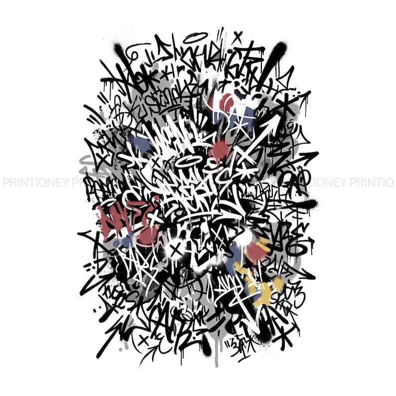Graffiti Streetwear Clipart Bundle – Urban Graffiti SVG PNG, Street Art ...