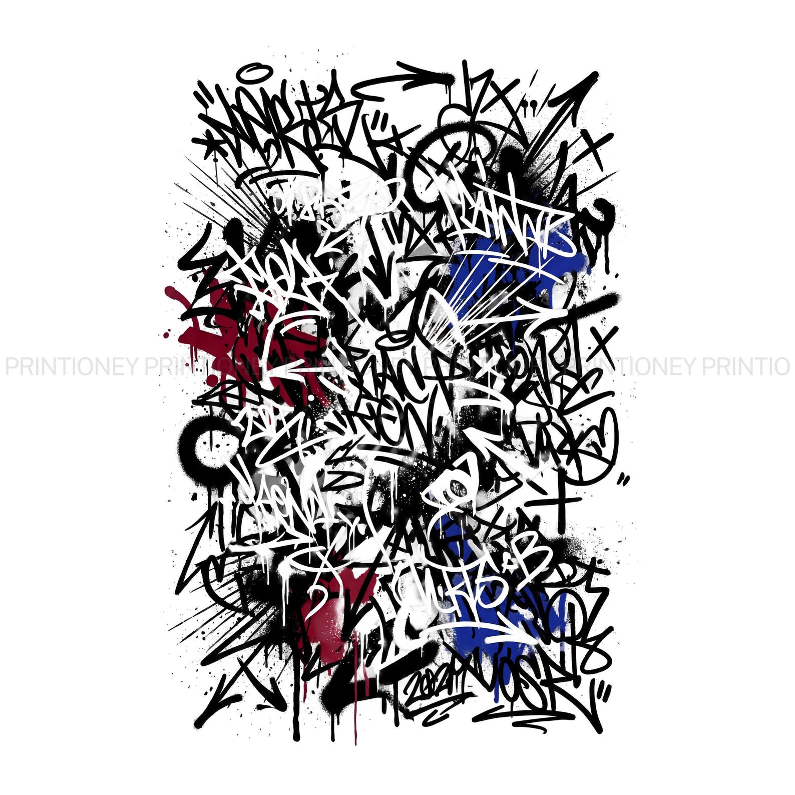 Graffiti Streetwear Clipart Bundle – Urban Graffiti SVG PNG, Street Art ...