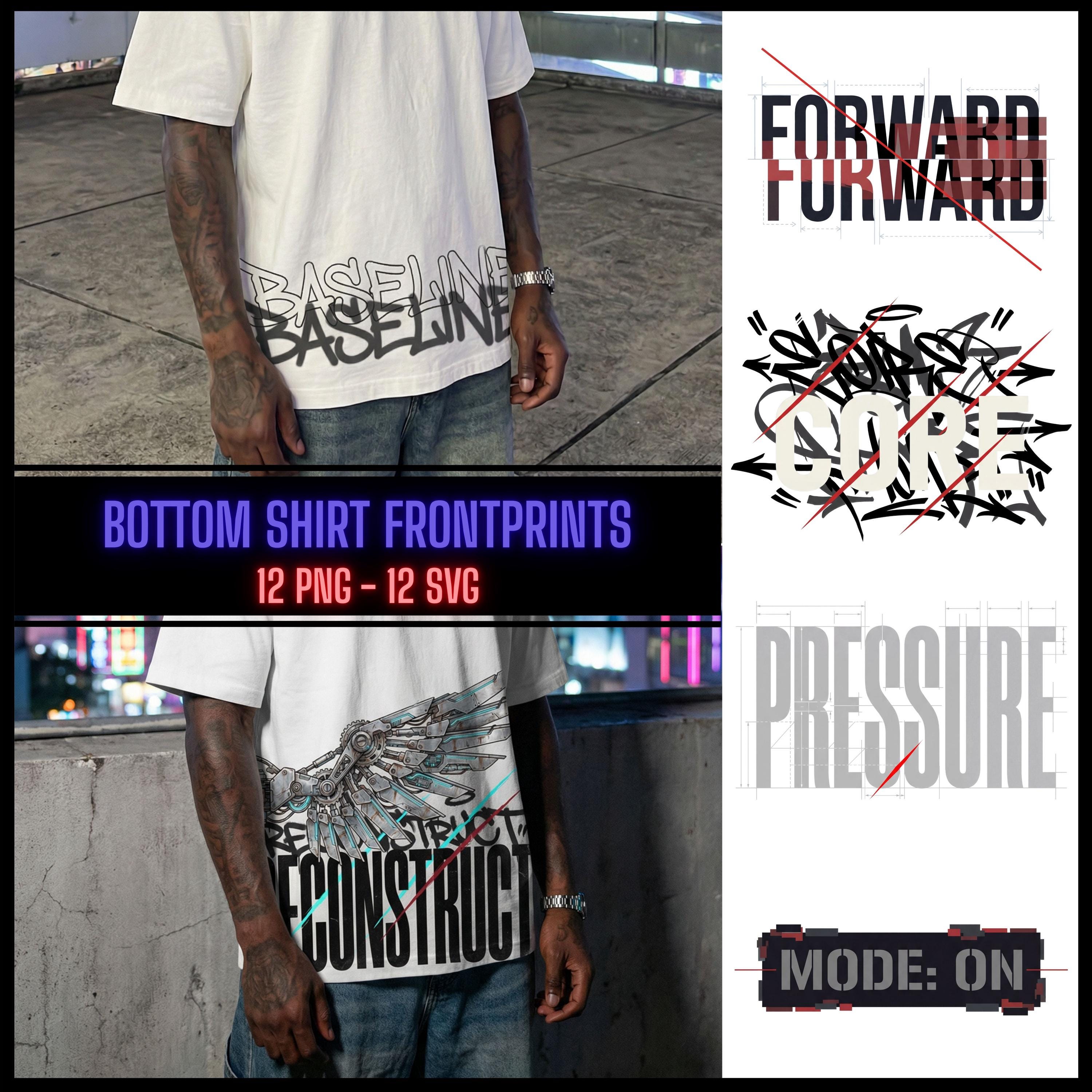 Streetwear T Shirt Design PNG & SVG Bundle 12 Urban Graffiti Typography ...