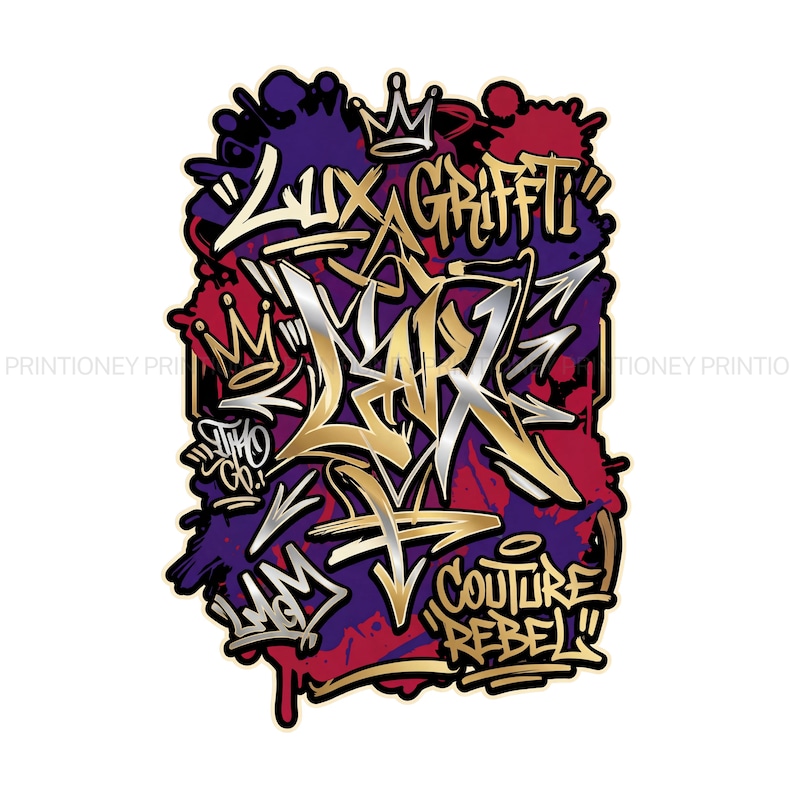 Graffiti Streetwear Clipart Bundle – Urban Graffiti SVG PNG, Street Art ...