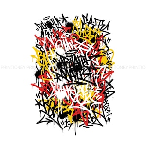 Graffiti Streetwear Clipart Bundle – Urban Graffiti SVG PNG, Street Art ...