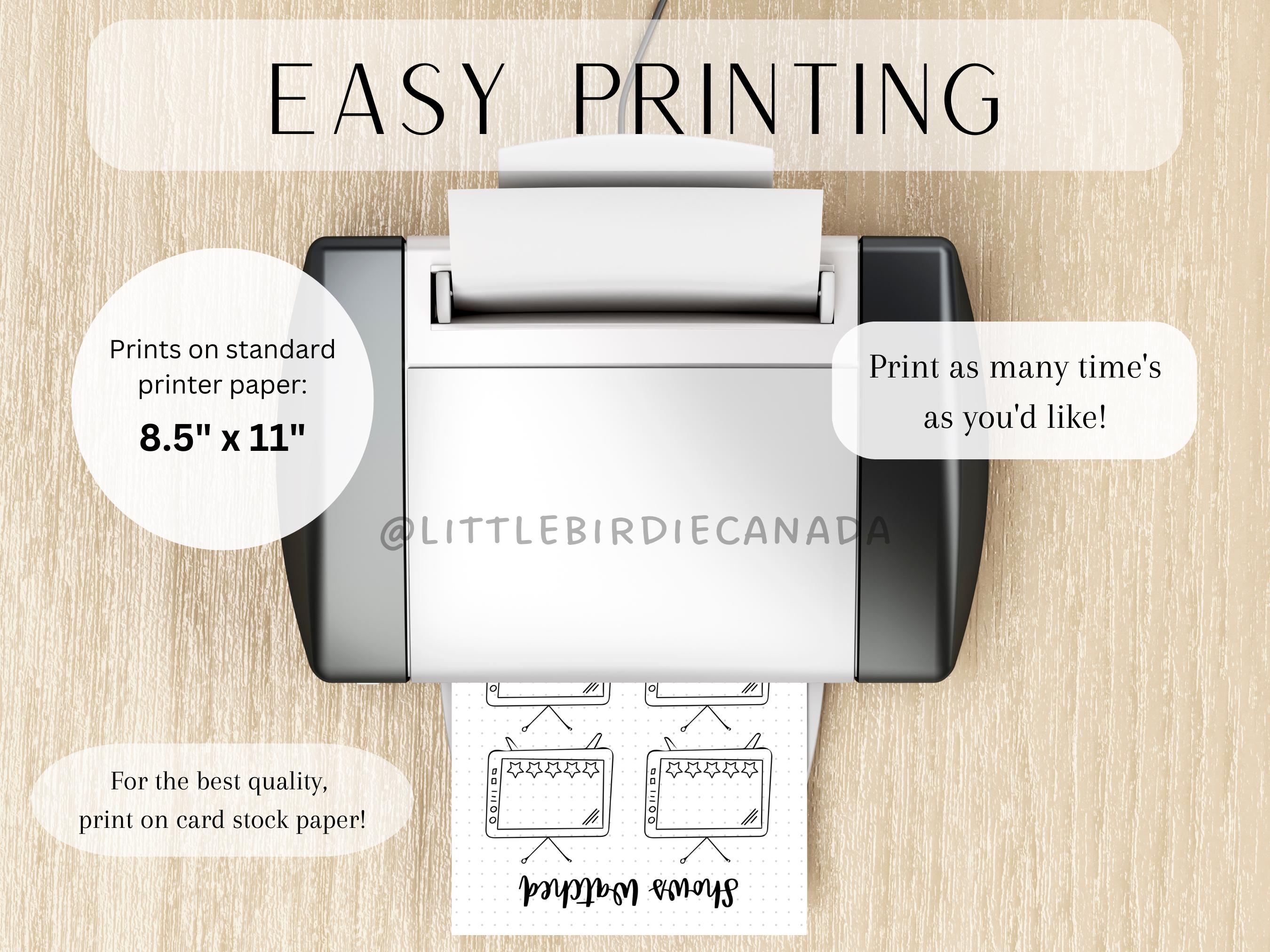 Monthly Trackers Bundle - PRINTABLE Journal Pages - Digital Planner ...