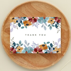PRINTABLE Thank You Card Flower Thank You Card Floral Thank You Card ...
