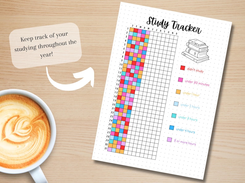 Study Tracker - PRINTABLE Journal Page - Student Journal - Student ...