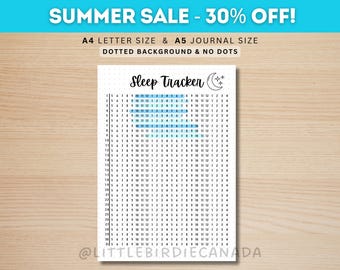 24 Hour Sleep Tracker - PRINTABLE Journal Page - Monthly Sleep Tracker - Sleep Log - Sleep Analysis - Sleep Quality - Sleep Cycle