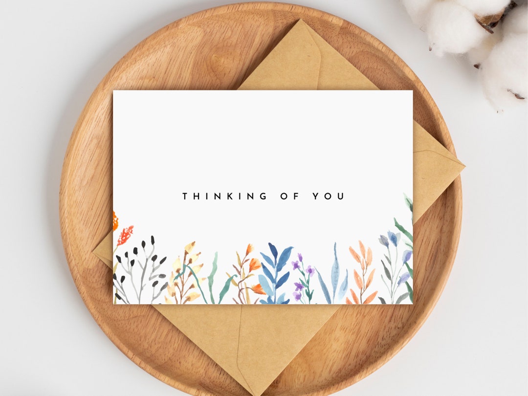 PRINTABLE Thinking of You Card - Get Well Card - Feel Better Card ...
