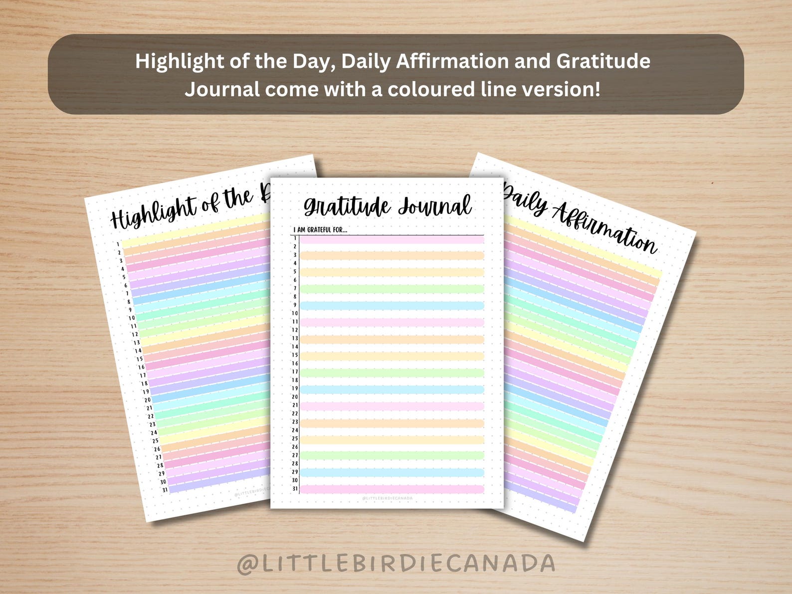 Monthly Trackers Bundle - PRINTABLE Journal Pages - Digital Planner ...