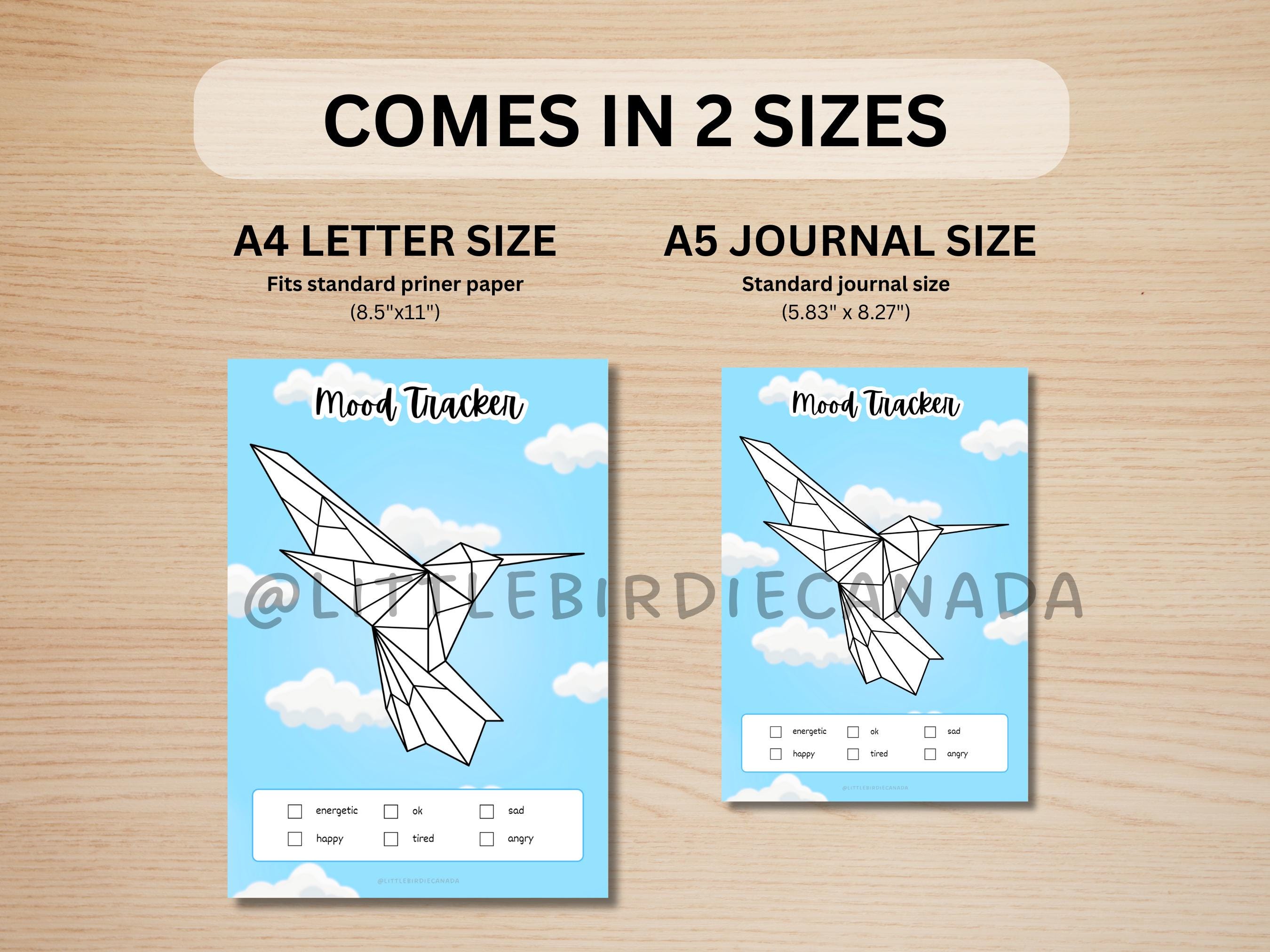 Origami Mood Tracker - PRINTABLE Journal Page - Colored Journal Page ...