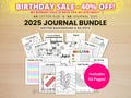 2025 JOURNAL BUNDLE - PRINTABLE Journal Pages - Digital Planner Pages - A5 & A4 Size - Value Pack - 43 Journal Pages - Dots and No Dots