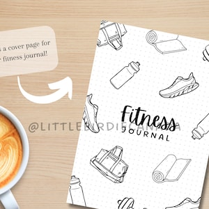Fitness Journal Title Page - PRINTABLE Fitness Journal Page - Fitness Journal Cover Page ...