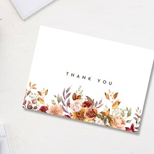 PRINTABLE Thank You Card Flower Thank You Card Floral Thank You Card ...