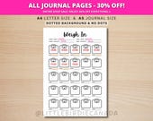 Weigh In - Fitness Tracker - PRINTABLE Journal Page - Exercise Tracker - Health Tracker - Workout Tracker - Activity Log - Weight Loss