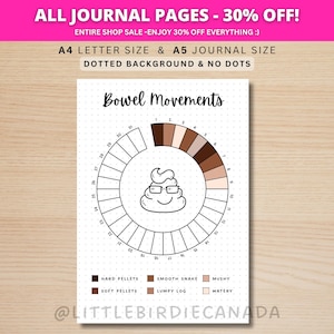 Seguimiento de deposiciones - Página de diario IMPRIMIBLE - Página de planificación - Seguimiento de heces - Seguimiento de heces - Seguimiento de deposiciones - Seguimiento del SII - Seguimiento del SII