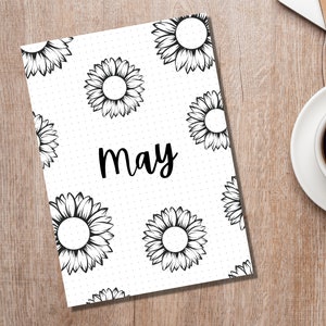 12 Monthly Cover Pages A5 Journal Monthly Title Page Template Monthly ...