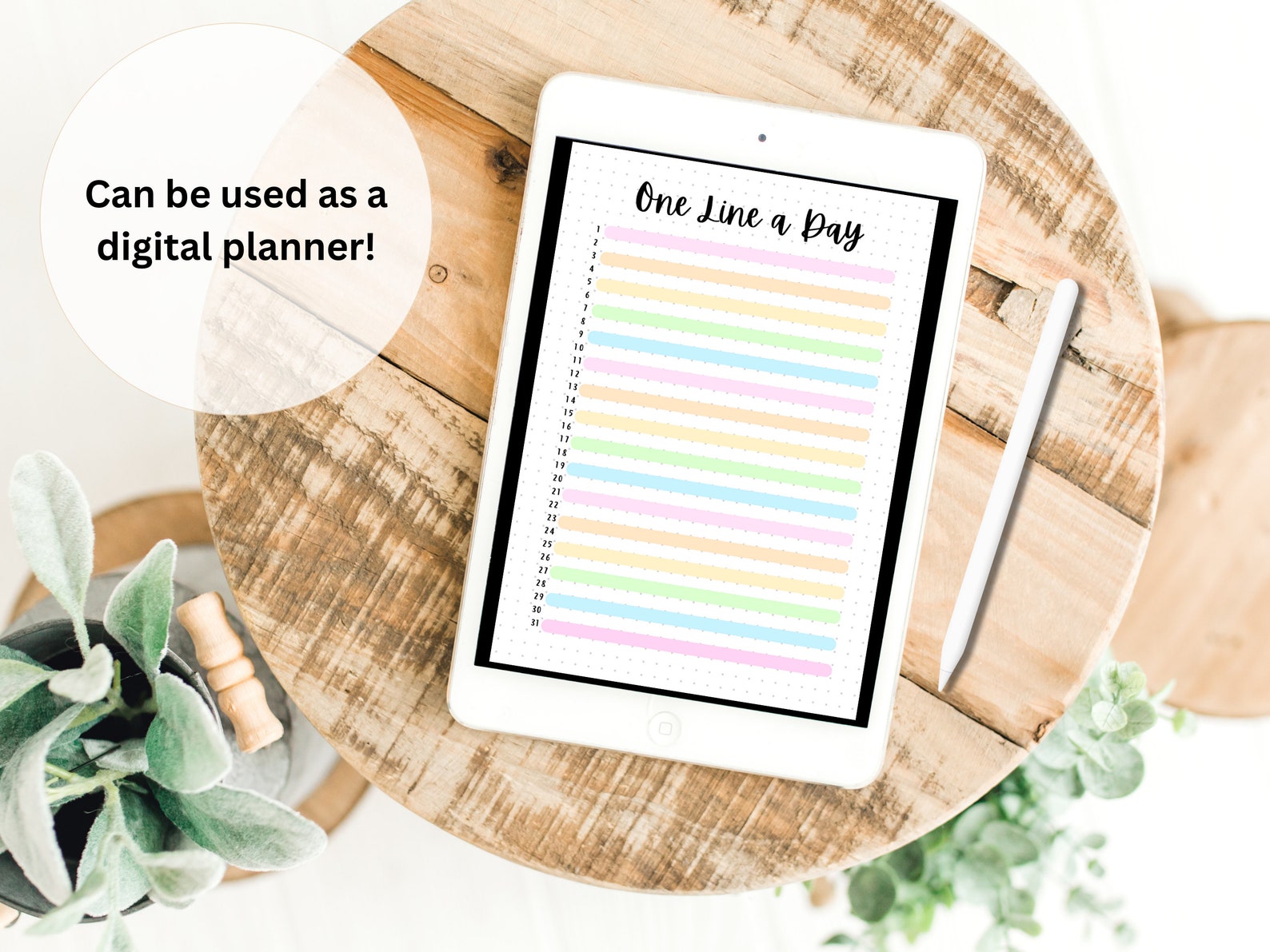 One Line A Day - PRINTABLE Journal Page - Planner Page - Memory Tracker ...