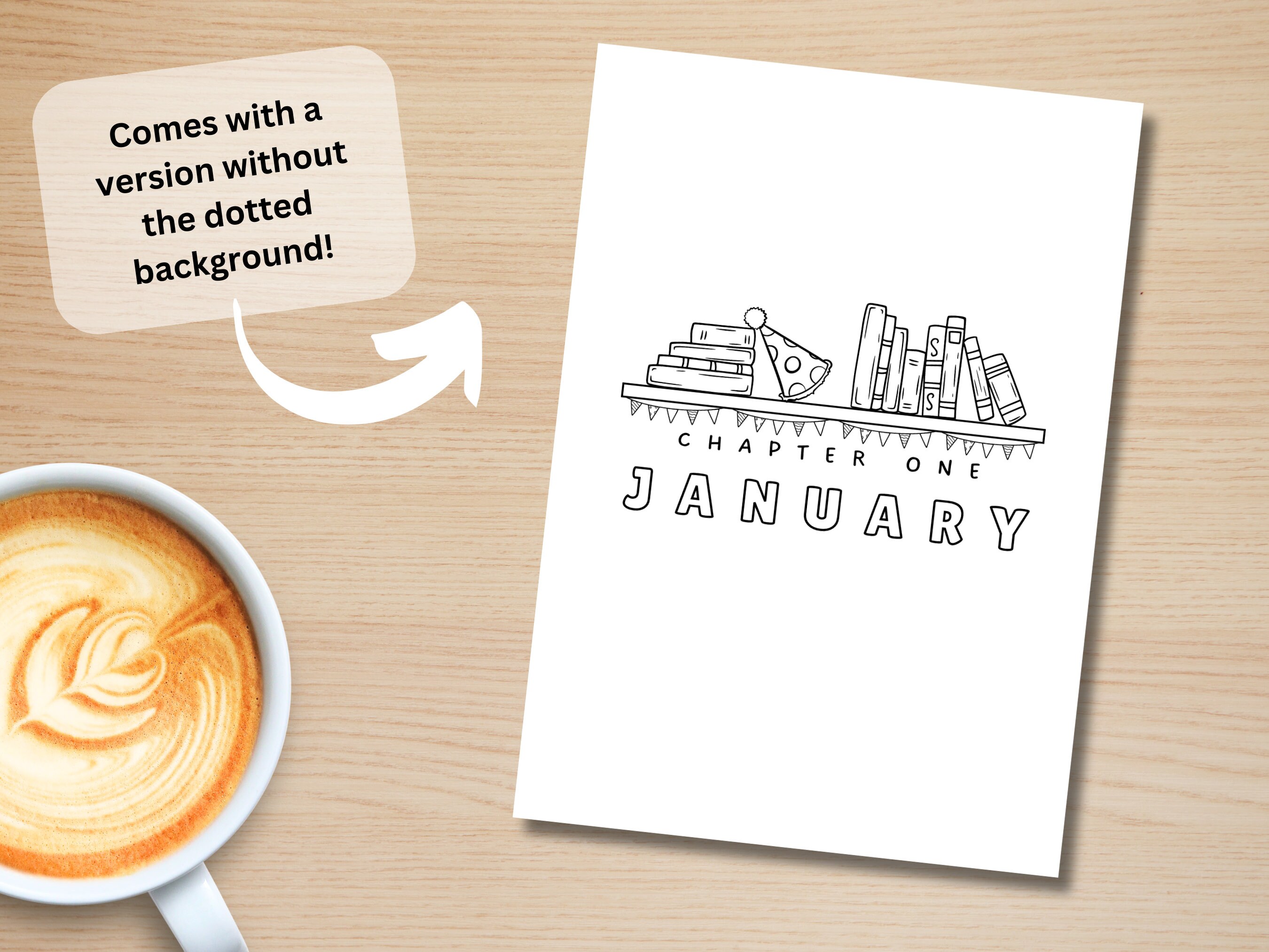 Book Themed Title Pages - PRINTABLE Journal Page - Monthly Cover Page ...