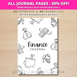 Titelsida för ekonomijournal - UTSKRIFTSBAR journalsida - Försättssida för sparjournal - Ekonomiplanerare - Sparplanerare - Pengaplanerare