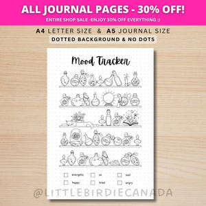 Magic Mood Tracker - PRINTABLE Journal Page - Planner Page - Feelings Tracker - Daily Mood Tracker - Track Mood - Journal Template