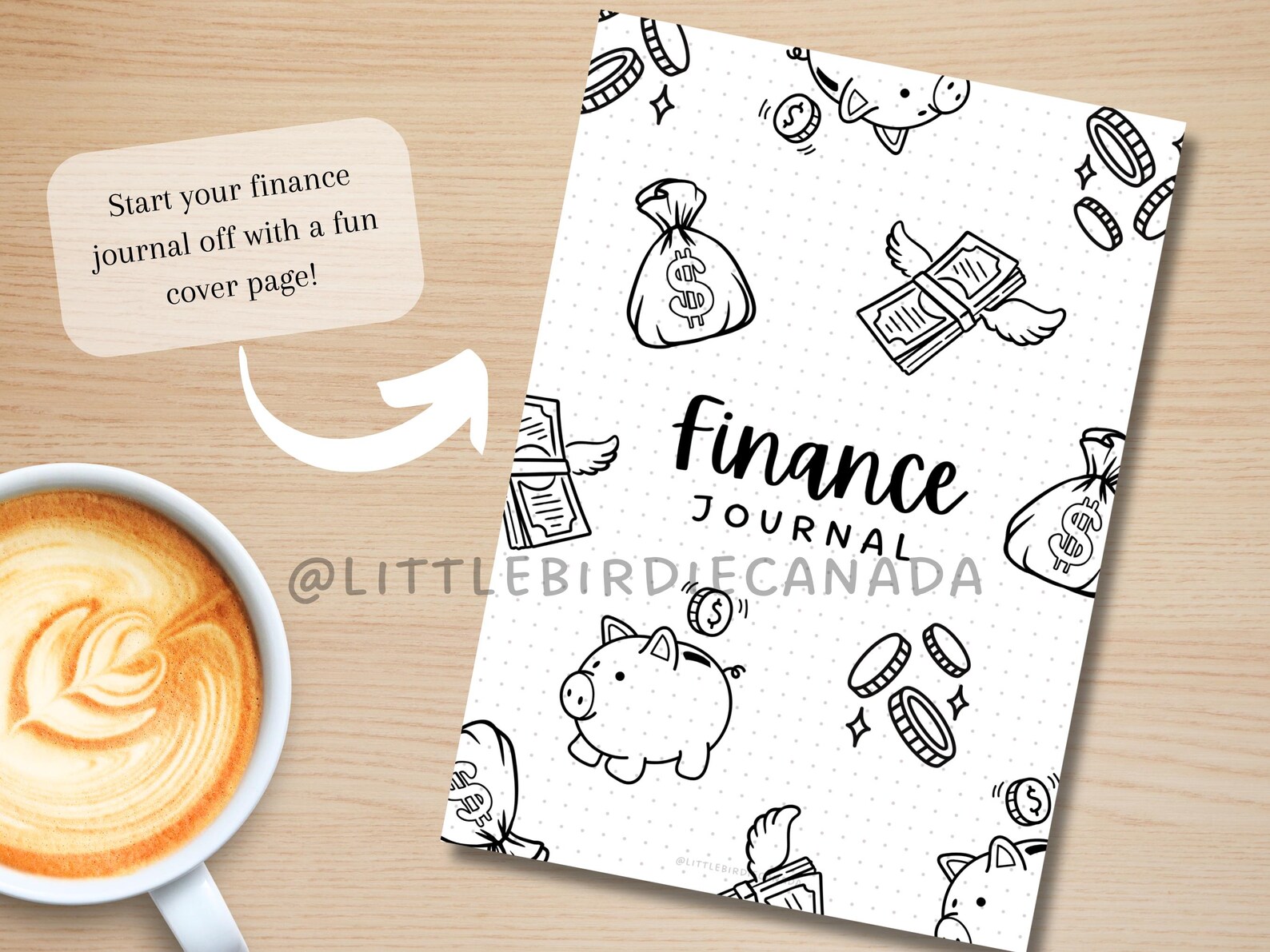 Finance Journal Title Page - PRINTABLE Journal Page - Savings Journal ...