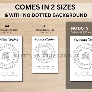 Crocheting Tracker - PRINTABLE Journal Page - Habit Tracker - Track ...
