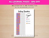 Eating Tracker - PRINTABLE Journal Page - Planner Page - Food Journal - Food Log - Food Tracker - Food Diary - Meal Tracker - Diet Tracker