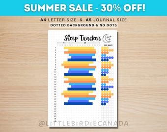 Sleep Tracker - PRINTABLE Journal Page - Monthly Sleep Tracker - Sleep Log - Sleep Analysis - Sleep Quality - Sleep Cycle - Planner Page