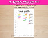 Hobby Tracker - PRINTABLE Journal Page - Habit Tracker - Hobby Journal - Fun Tracker - Wellness Tracker - Wellness Journal - Daily Activity